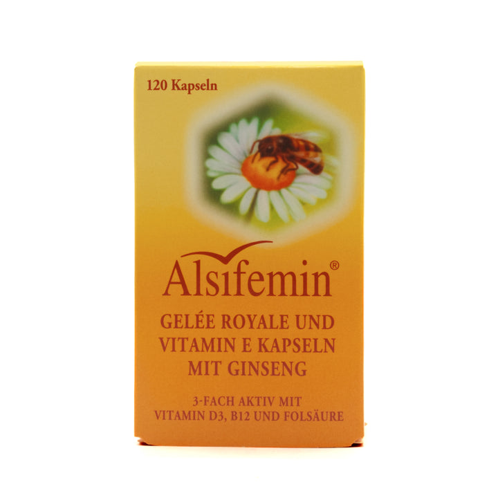 Alsifemin Gelee Royal + Vitamin E Kapseln mit Ginseng, 120 St